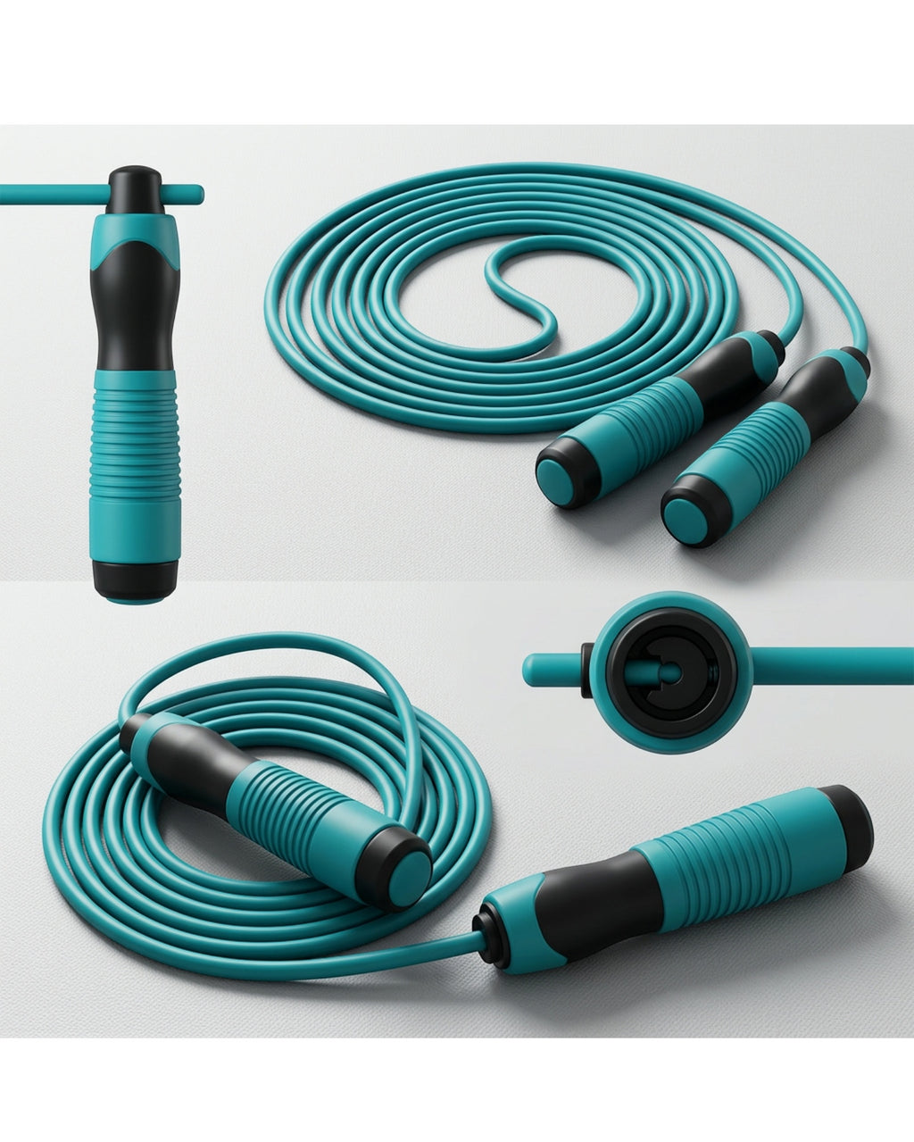 Ridges Adjustable Fitness Jump Rope Teal 3 m