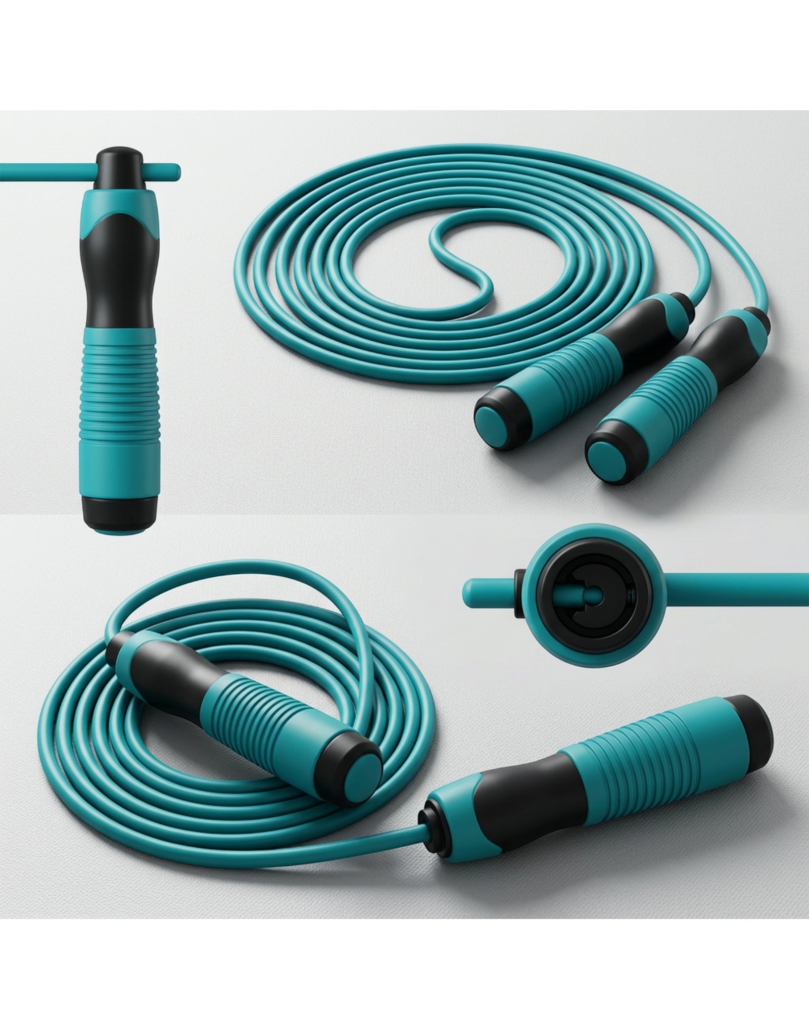 Ridges Adjustable Fitness Jump Rope Teal 3 m
