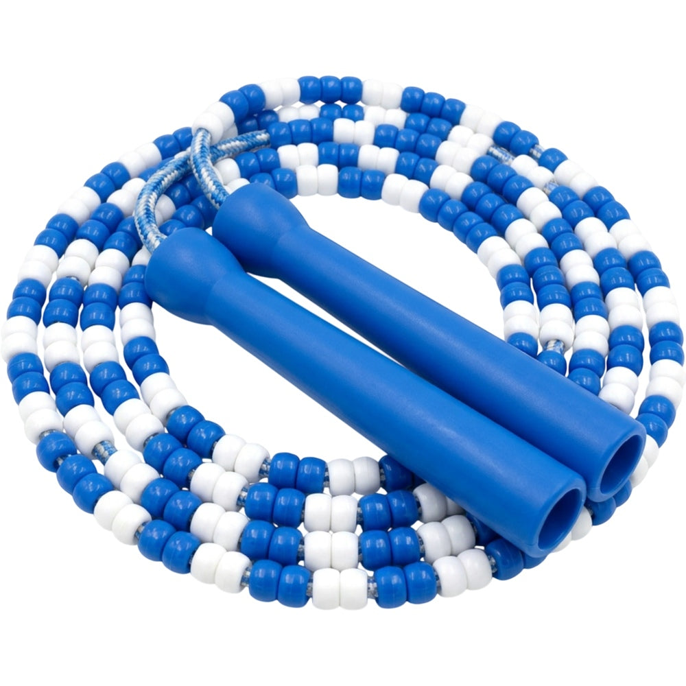 Ridges Beaded Jump Rope Blue White 2.7 m