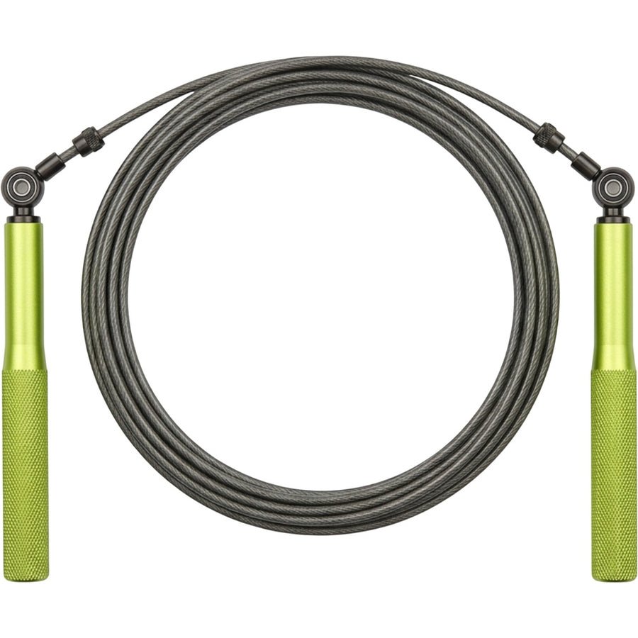 Ridges Bearing Speed Jump Rope 3 m Steel Cable Graphite and Lime