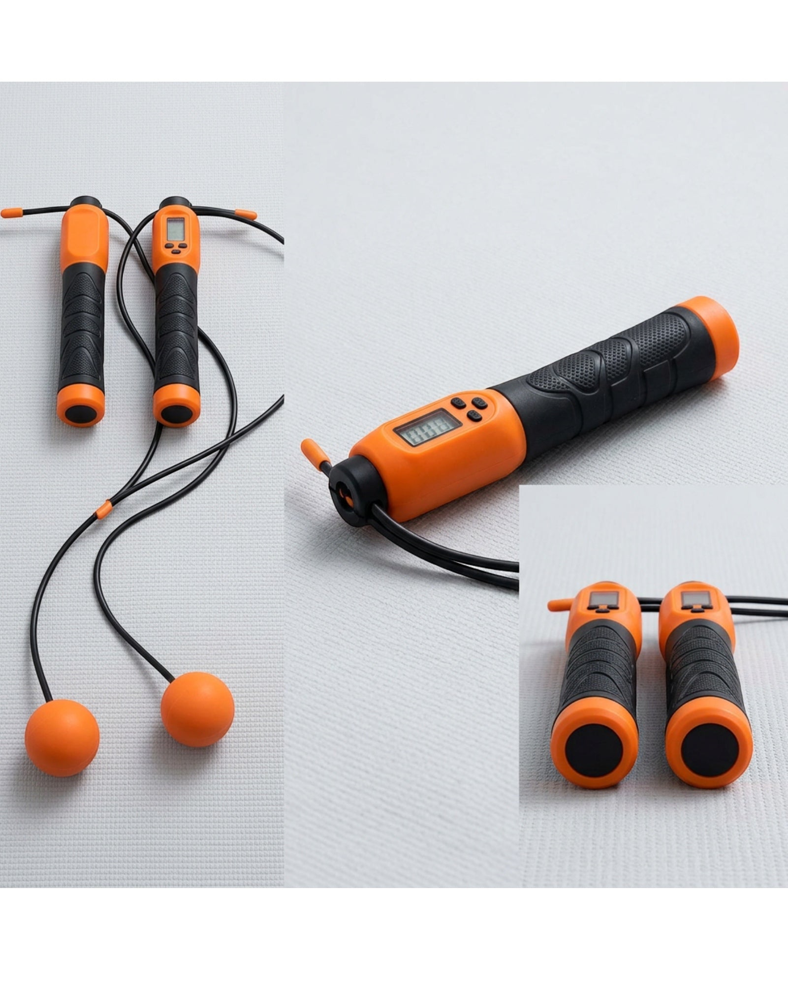 Ridges Cordless Jump Rope Set Orange Counter Handles