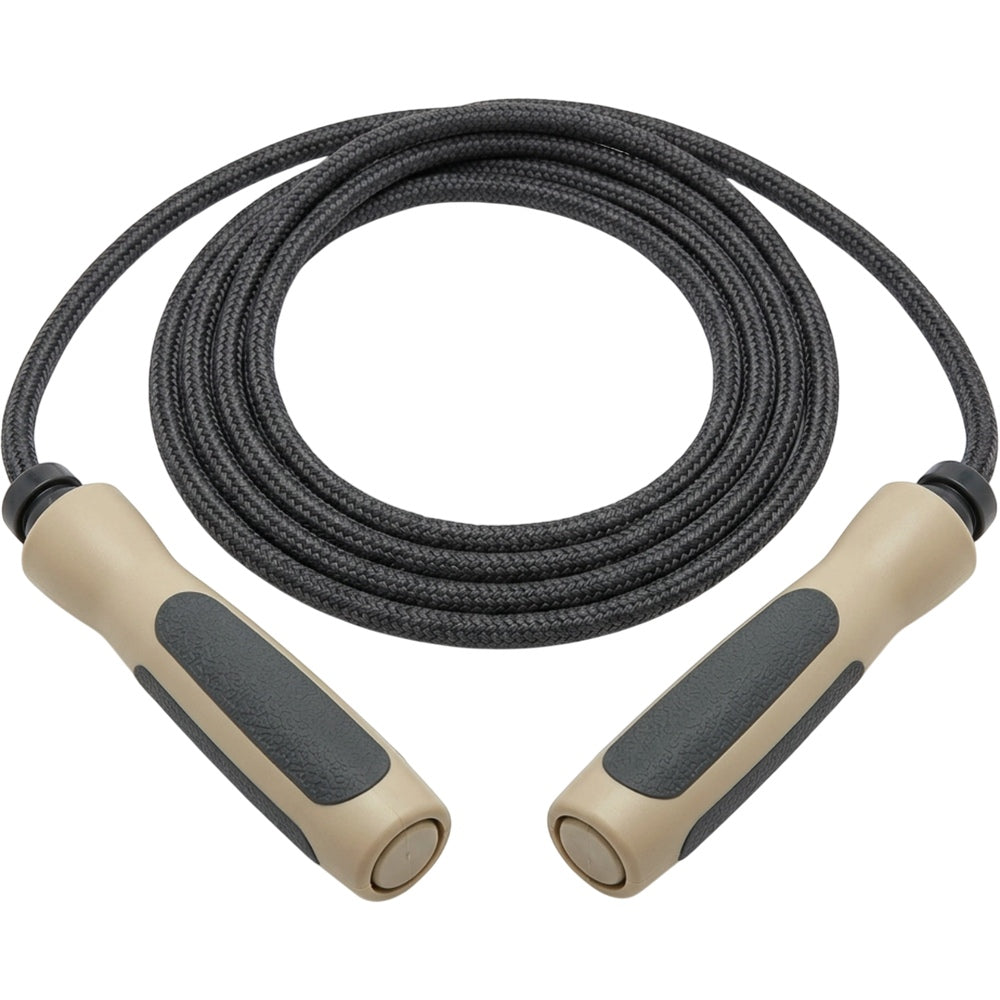 Ridges Weighted Training Jump Rope 2.8 m Braided Cord Charcoal and Sand - Product view